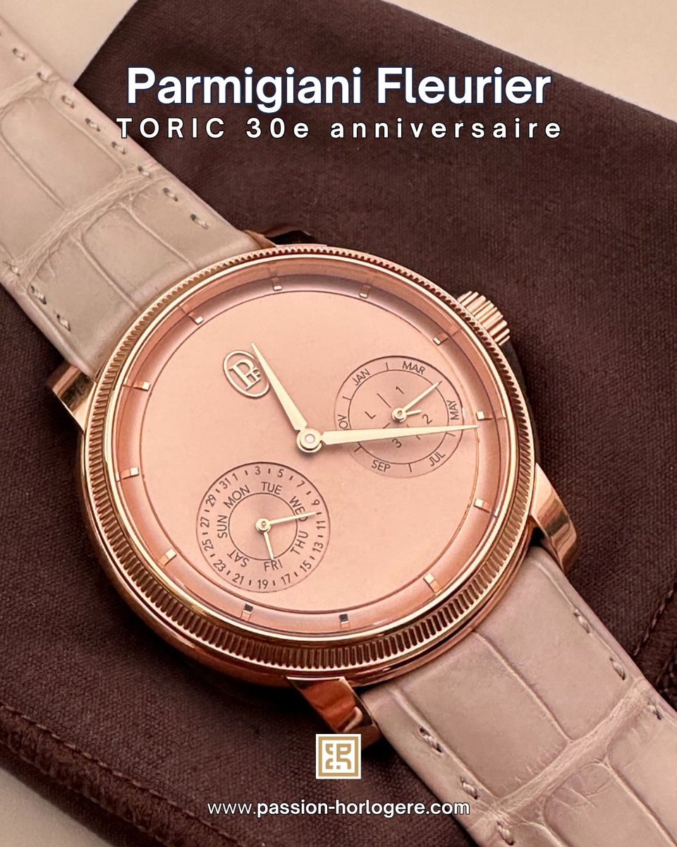 Passionhorloger's tweet photo. Parmigiani Fleurier célèbre les 30 ans de la TORIC avec une trilogie d’exception. Parmi elles, la Petite Seconde séduit par son cadran bleu martelé à la main et son élégance rare. https://t.co/HjiR9PHRSs #ParmigianiFleurier #TORIC #WatchesAndWonders https://t.co/EnDPERteUF