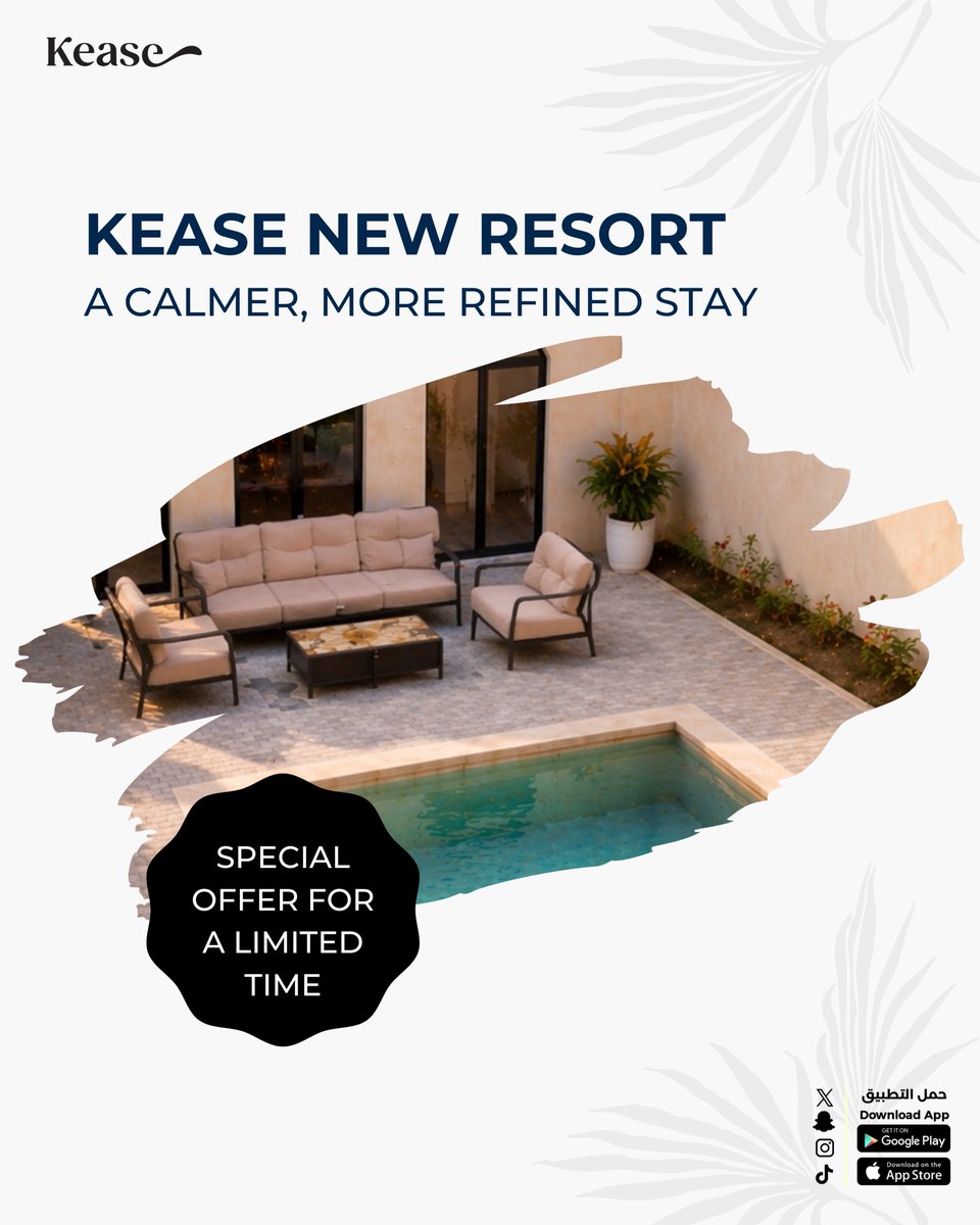 Discover our new resort in Riyadh ✨🏖️

Book now and enjoy 😉
kease.io

#kease #aqar #Riyadh #Apartment #unit #annual