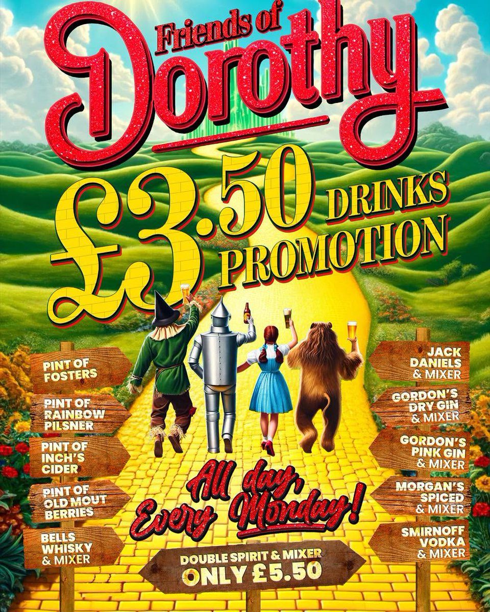 QXMagazine's tweet image. Drinks Promotion Monday and Showtunes at @1DukeOfWelly 
We’re off the see THE WELLY! 🎶
ALL DAY DRINKS DEALS EVERY MONDAY!🥂
Your faves for only £3.50!!👏
Come and relax with a cheap pint today✨
#pub #soho #lgbtqplus #gay #drinkdeals
qxmagazine.com/event/drinks-p… via @QXMagazine