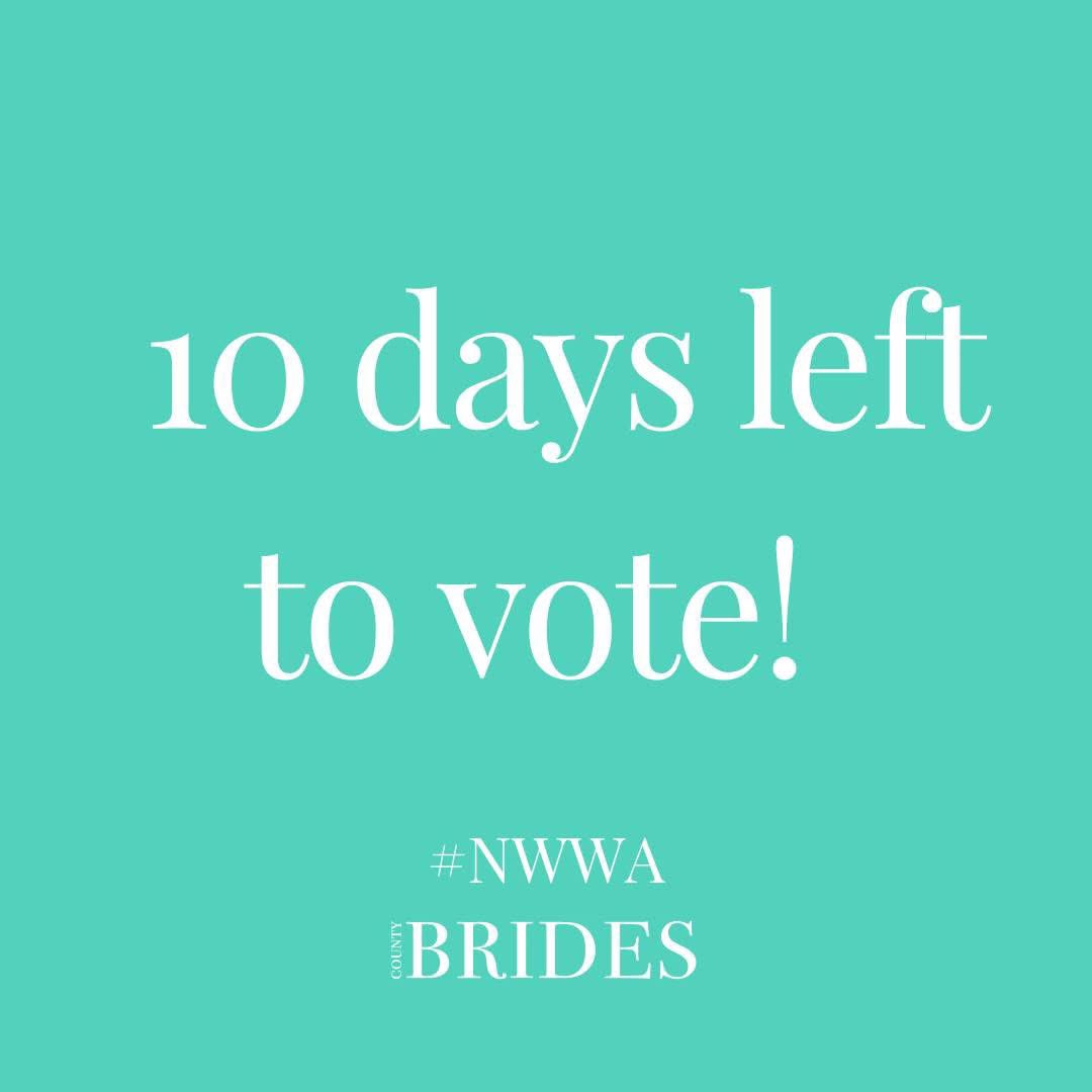 countybridesltd's tweet photo. 10 days left to nominate and cast your vote for your #northwest #wedding venue, supplier or creative for the North West Wedding Awards 2026.
If you got married from the 1st Sept 23 to 30th April 26, please vote here: https://t.co/TAeby92QUC 
#nwwa26 #nwwa2026 #CountyBrides https://t.co/RewP0xTtWV