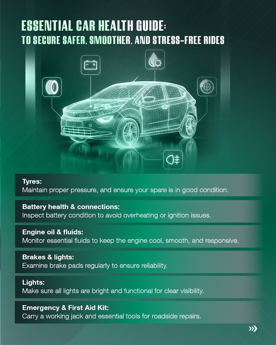 officialRNTBCI's tweet image. Some of the best road trips are the ones we plan for, but also the ones we don’t. Before you head out, take a few minutes to give your car a quick check. A little prep goes a long way in keeping the drive smooth, safe, and worry-free.
.
.
.
#RoadTripPrep #CarCare #SafeDrive
