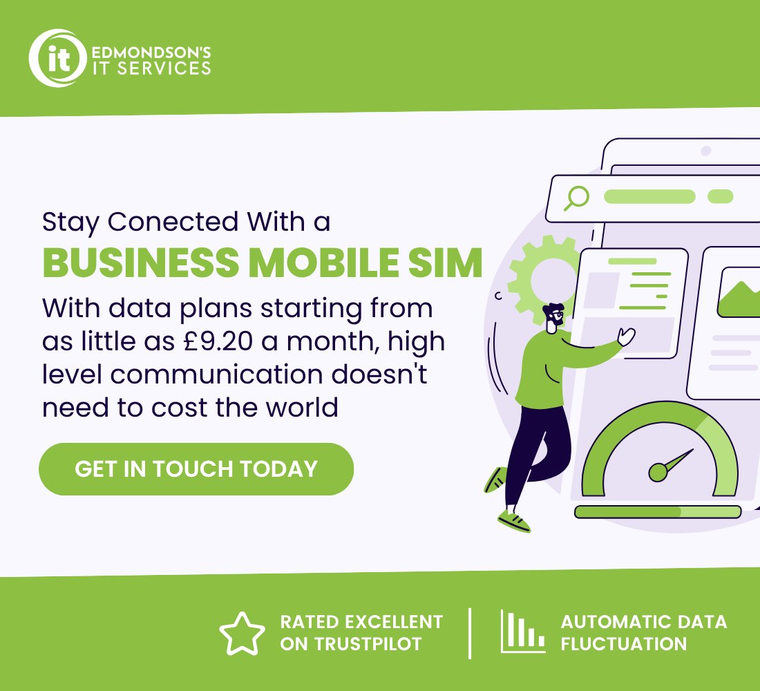 EdmondsonsIT's tweet image. Stay connected no matter where your business takes you!

Get in touch today to find the best mobile plan for your business: zurl.co/JegR1

#EdmondsonsIT #BusinessMobiles #ITSupport #YorkshireBusiness