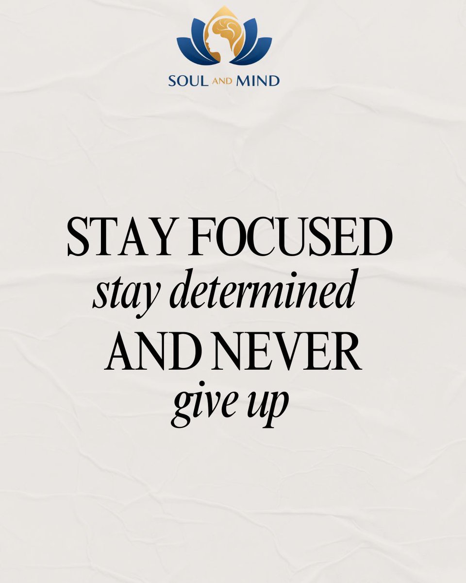 soulandmind07's tweet image. Stay locked in. Progress doesn’t come from motivation alone—it comes from consistency, discipline, and refusing to quit when it gets tough.
.
.
.
#StayFocused #StayDetermined #NeverGiveUp #Discipline #MindsetMatters #ConsistencyWins