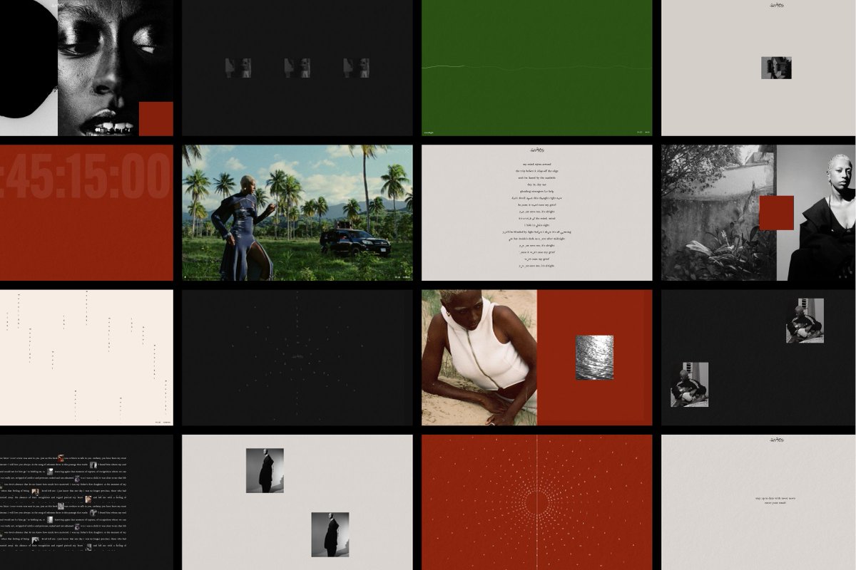 TweetsByTBI's tweet photo. OB Studio’s identity, vinyl artwork and website for artist anaiis treat every brand element like a discovered relic or sacred artefact. https://t.co/YpIQHCe2IA