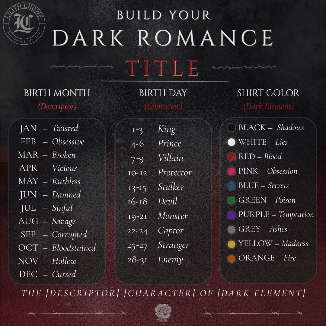 AuthorLCrowe's tweet image. Drop your title below 👀
I'll go first "The Broken Monster of Temptation"

#darkromance #booktok #morallygrey #readercommunity #lilithcroweauthor