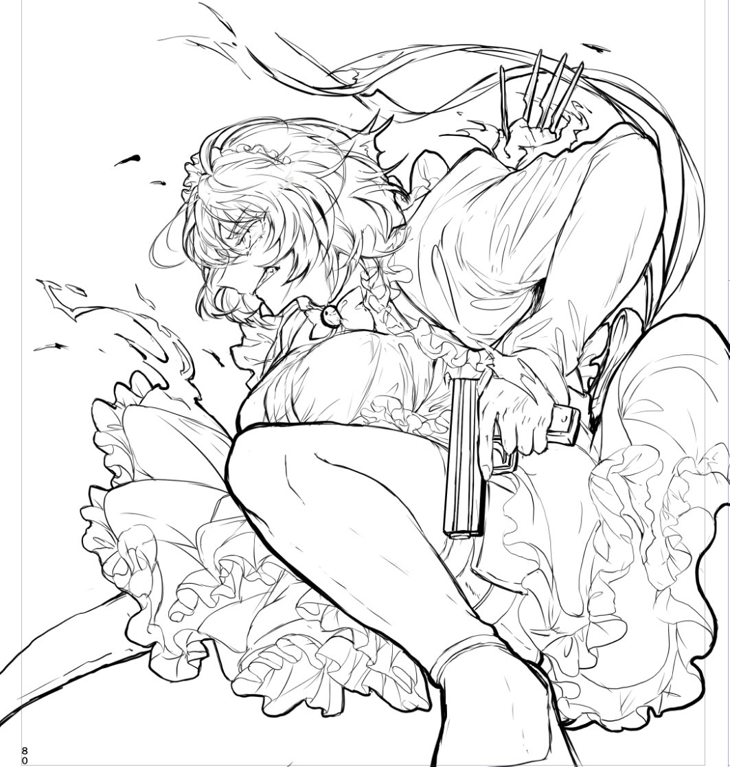 フリル地獄&amp;異形モノバディ&amp;メイドさんのスカートから色んな武器出して欲しいっていうてんこ盛りの捏造夢