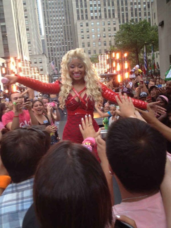 Nicki Minaj performing on the Today Show (2012)