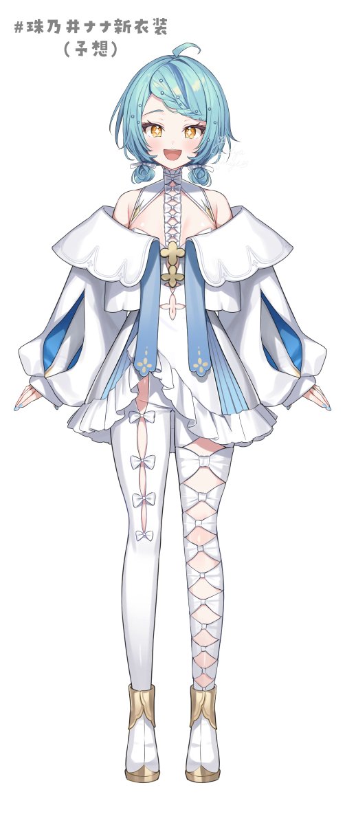 新衣装予想！
カジュアルな感じかなと思いつつ、こんなのも着てほしい🎀
楽しみ！！

差分は下につなげます↓
 #珠乃井ナナ新衣装