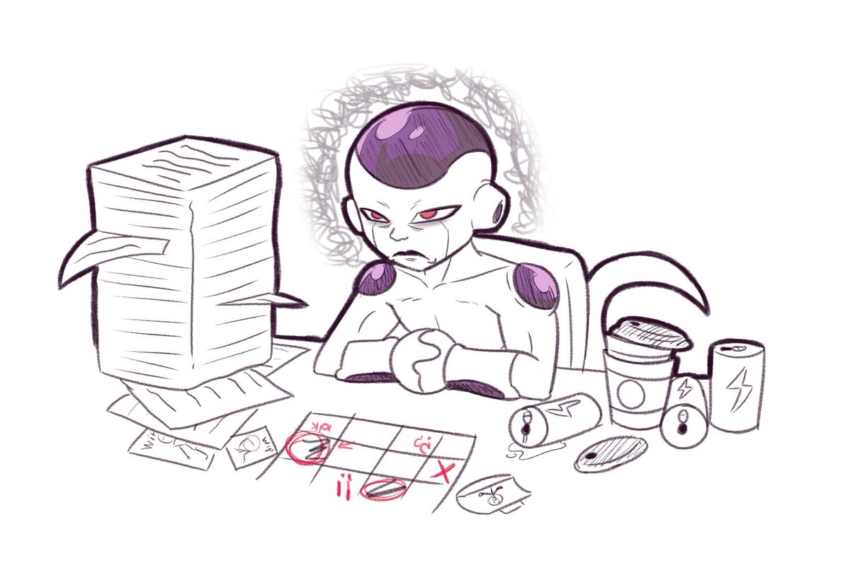 EleekDBZ's tweet image. "Normalize drawing your fav character with your problems" ...uhm okie

#Frieza #DragonballZ #DBZ