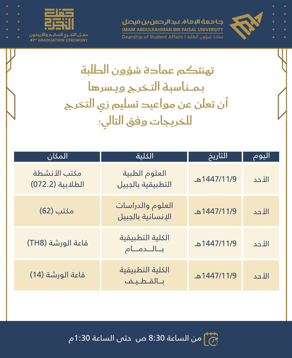 عمادة شؤون الطلبة tweet media