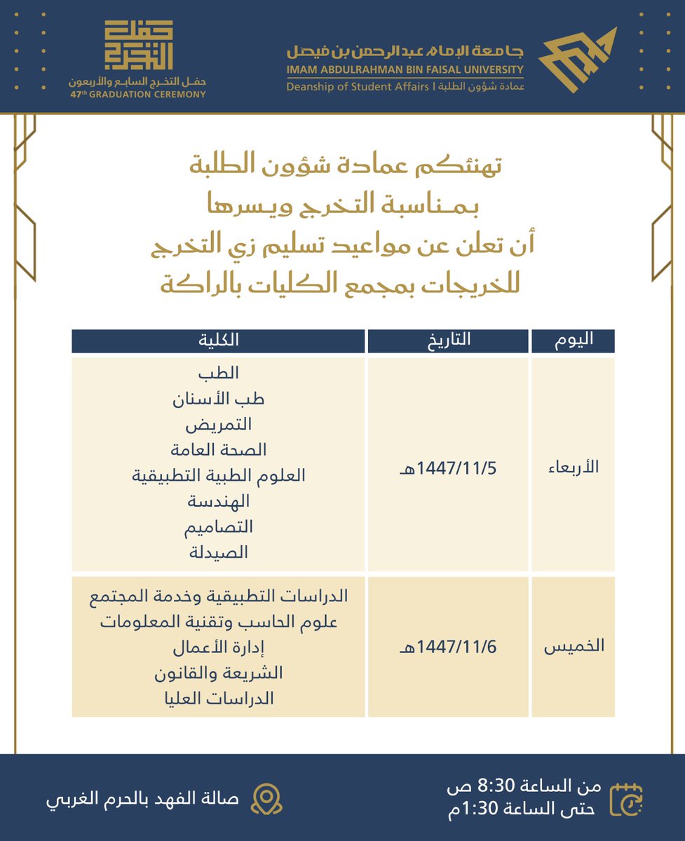 عمادة شؤون الطلبة tweet media