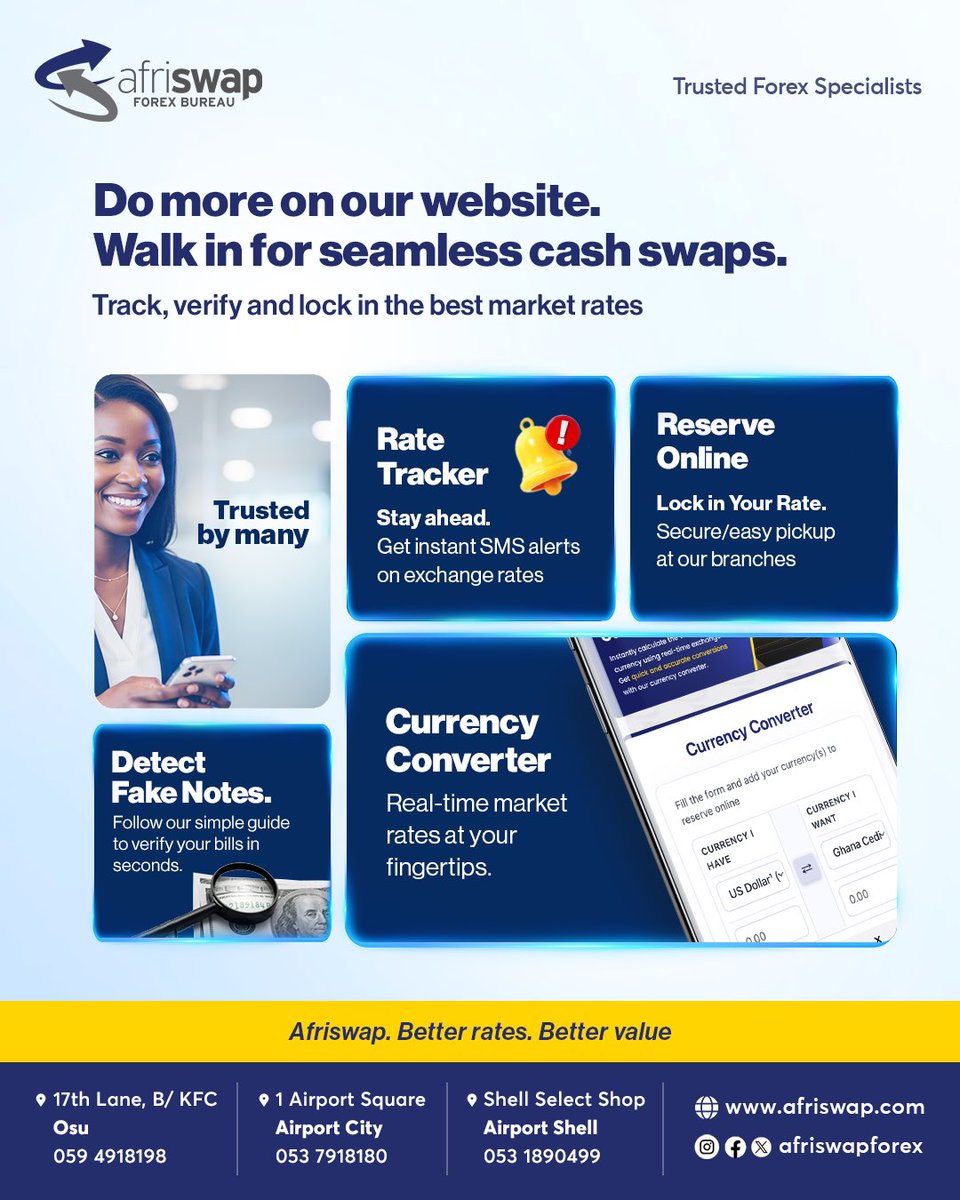 Afriswap Forex Bureau tweet media
