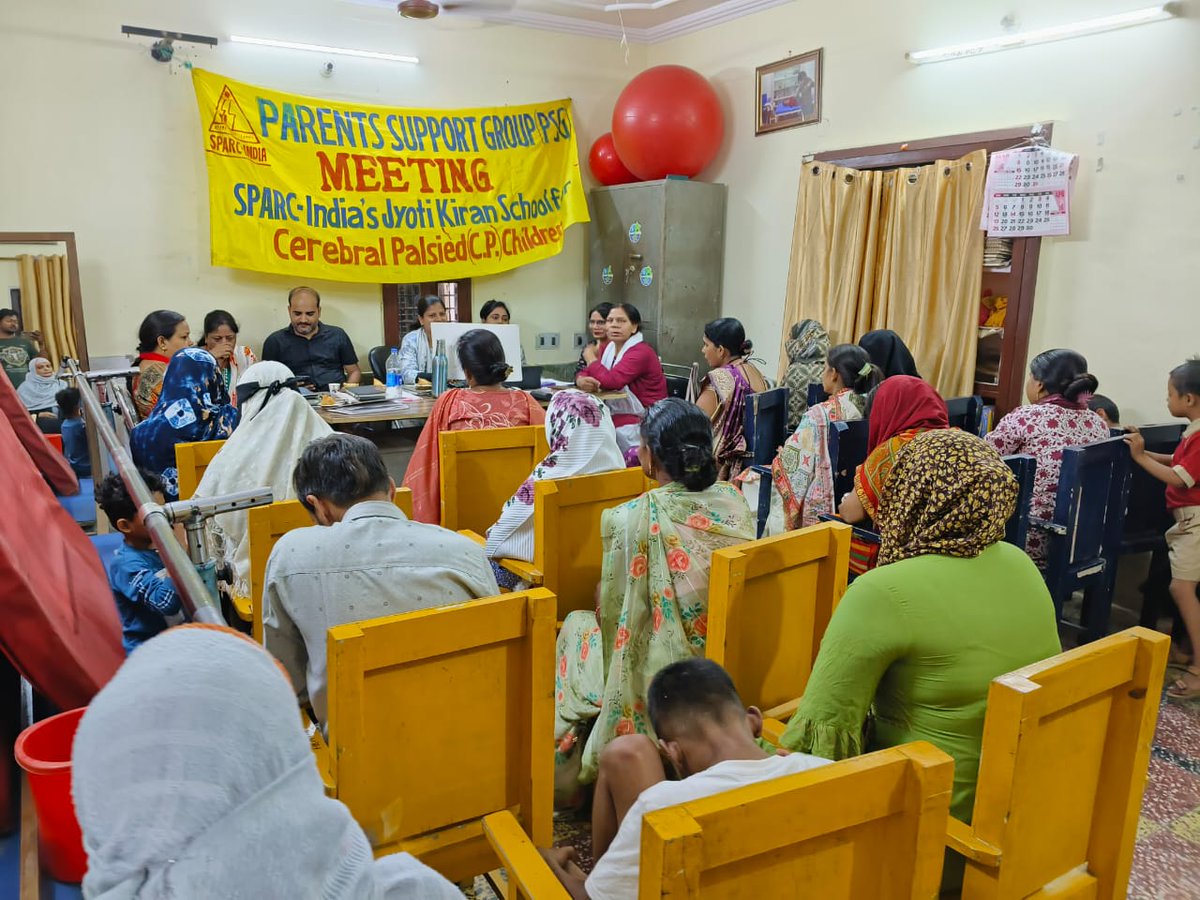 SPARCINDIA's tweet image. On 18th April 2026, SPARC-India’s Jyoti Kiran School, in collaboration with SBI Foundation, conducted a Parent Support Group (PSG) meeting with the participation of 19 parents and staff members.
#childrenwithdisability #jyotikiranschool #parentsupportgroup