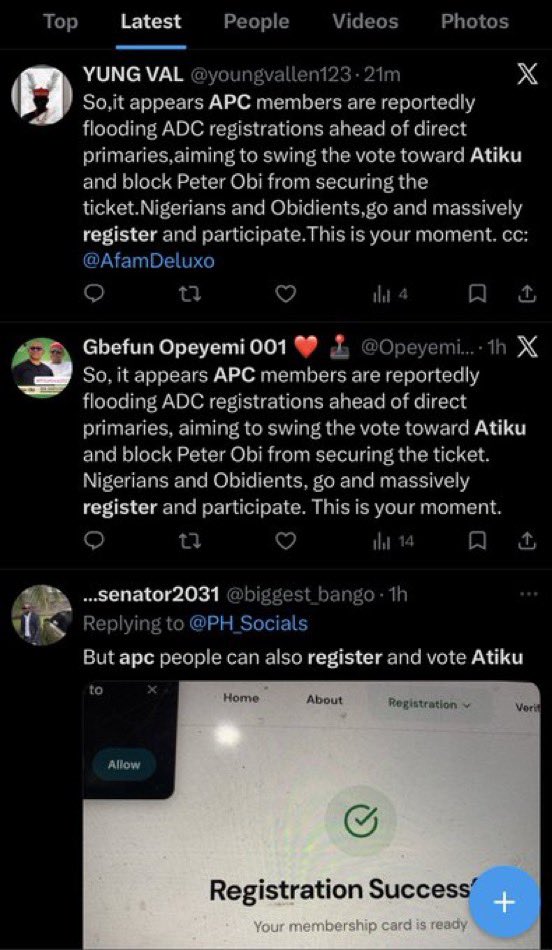 Obidients are pushing this agenda because they're scared of going into a direct primaries with Atiku and Amaechi. But I have just two questions:

1. If they really have the numbers they claim to have the why are they running from a contest? 

2. If Peter Obi is truly not