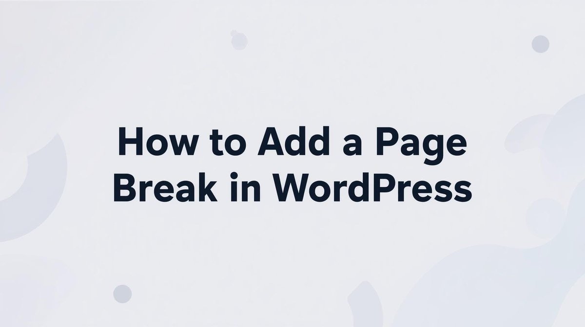 TechyGeeks1's tweet image. How to Add a Page Break in WordPress | #Guide #WordPress #HowToAddAPageBreakInWordPress #WordPressTips #GutenbergEditor #BloggingTips #SEO 
techygeekshome.info/how-to-add-a-p…