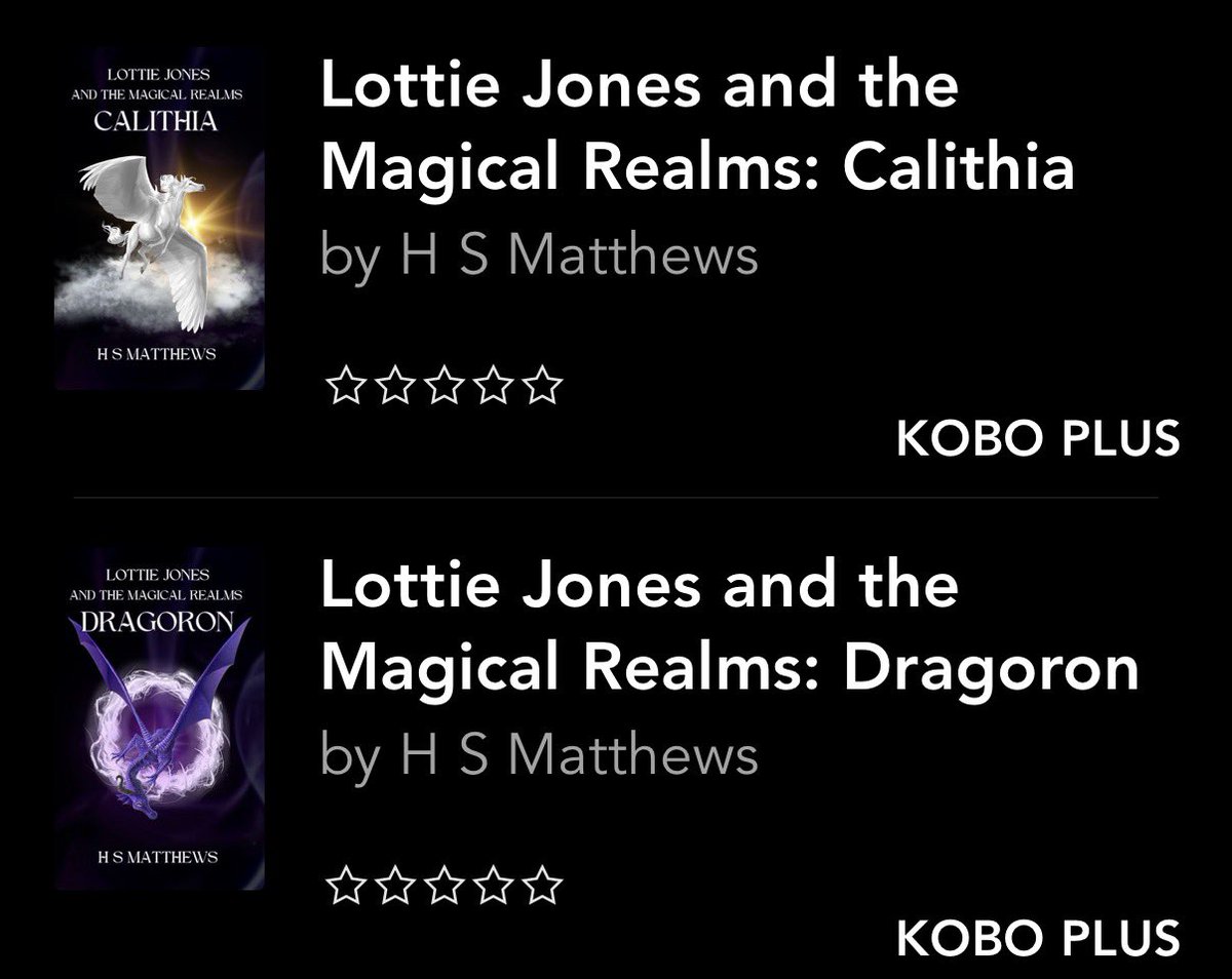 TheHSMatthews's tweet photo. Will you be the first one to read and review my books on Kobo/Kobo plus? 

I feel like I’m at the beginning of my publishing journey all over again waiting for readers to discover my stories 🫣

The Lottie’s series is a YA fantasy and The Divinexus is a Supernatural Dark Fantasy https://t.co/3jvcvVtONz
