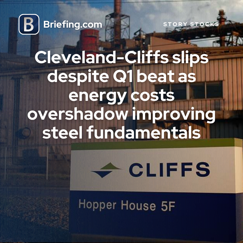 Briefingcom's tweet image. $CLF: Cleveland-Cliffs beat, but energy costs are the story. Rising fuel and input prices are offsetting improving steel fundamentals. Get all the details here: briefing.com/story-stocks/a… #Steel #Commodities #Earnings #investing #stocks #stockmarket #storystocks