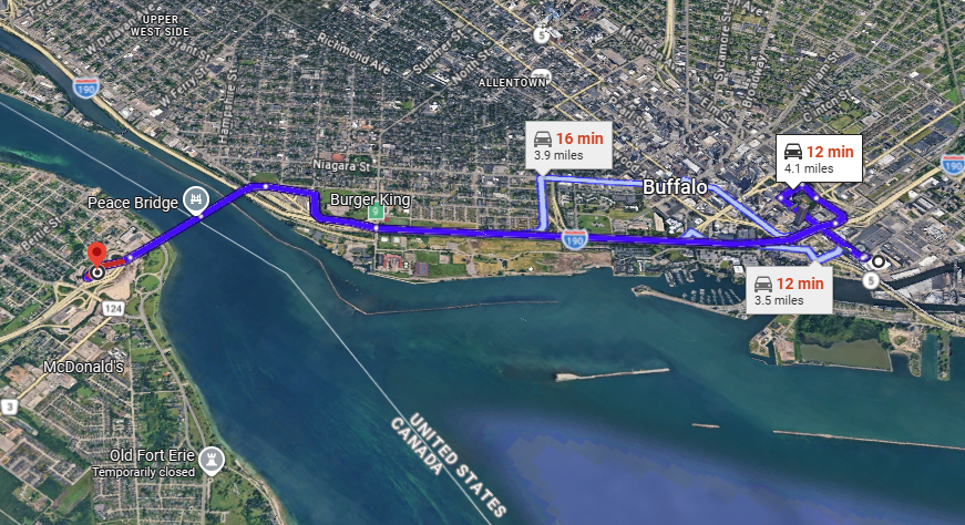 bobchasesbu's tweet photo. @karlsasson The Sabres' home ice is less than four miles from Canada. https://t.co/M7Vt8aszME