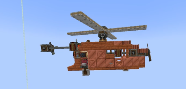 AnStaO's tweet image. create aeronauticsでRUSTのスクラップヘリを作ってみました。始めた作ったけど結構いい出来だとおもう😉
#createaeronautics
#minecraftlive #RUST