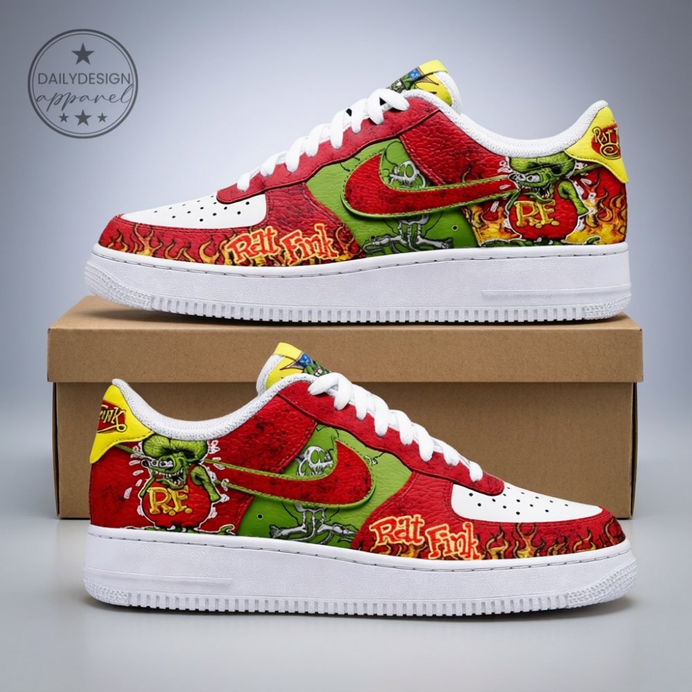 DailyshopUSA2's tweet image. Rat Fink Pop Art Custom Sneakers.🔥Iconic Ed Roth style meet modern streetwear. Bold graphics for a standout look.
Shop here: dailydesignapparel.com/product/rat-fi…
#RatFink #EdRoth #CustomSneakers #Streetwear #PopArt #Kicks