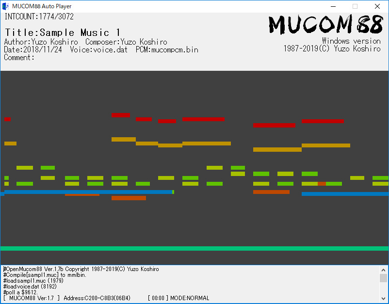 MUCOM88 Windows ver0.70が公開されました。FM音色エディタがMIDI/SCCI2対応の新しいバージョンに更新されているほか、adpcm変換機能が修正されています。ダウンロードは公式ページまたはgithubからどうぞ…! #mucom88
onitama.tv/mucom88/