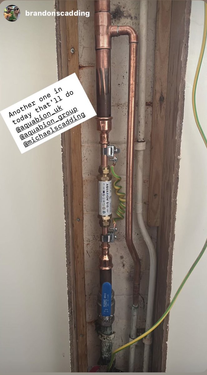 aquabion's tweet image. 2 #AQUABION installations in a day is a good day 🧢 for @brandonscadding and @michaelscadding in the UK 🇬🇧. 
It’s fun. It’s satisfying. It’s lucrative. It’s environmentally friendly. AQUABION is the Green alternative to a conventional salt based softener. 
#aquabion #water