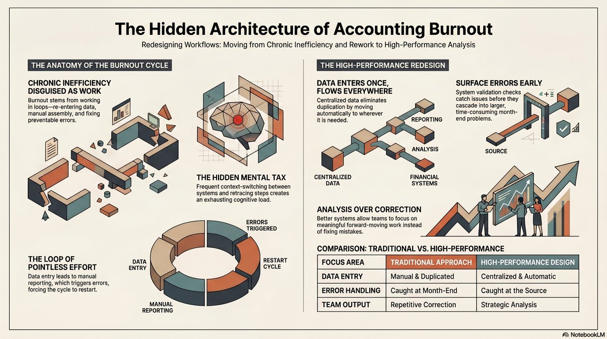 AccountTECHre's tweet image. Accounting teams don’t burn out from volume.
They burn out from repetition.

❌ Enter data twice
❌ Rebuild reports manually
❌ Fix the same errors every month

Top teams cut 40–60% of manual work with better workflows.

What’s the biggest time-waster in your close?