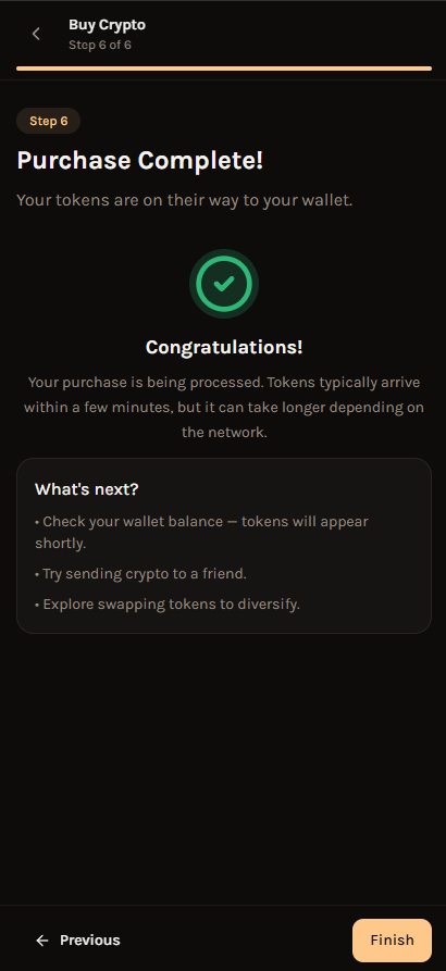 WalletFlowApp's tweet image. Are you a #crypto # beginner? No problem!
WalletFlow simplified your #selfcustody journey with the guided hands-on experience.

Understand the basics -&amp;gt; Choose a #token -&amp;gt; Select the #wallet -&amp;gt; Get quotes -&amp;gt; Confirm -&amp;gt; Success!!

#WalletFlow - Self-custody made simple.