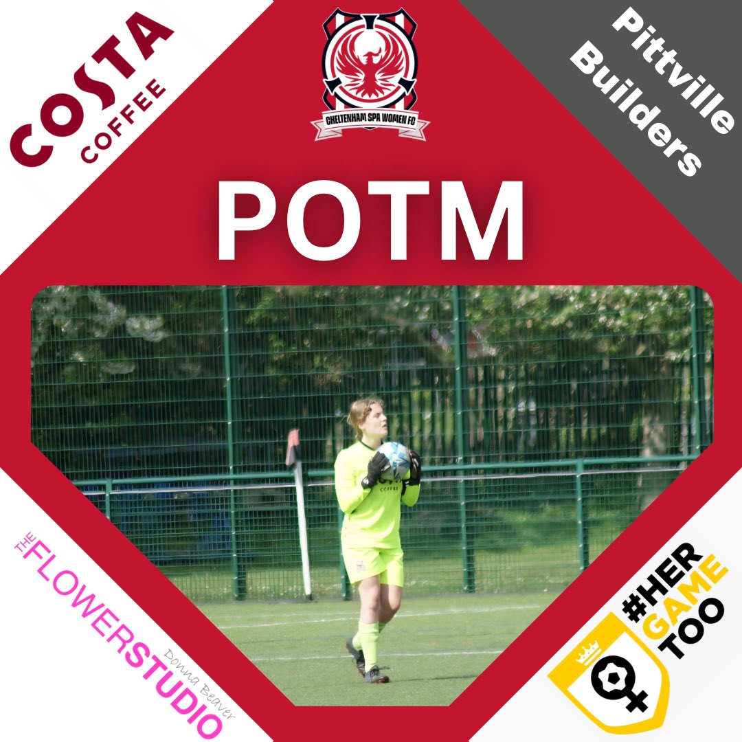 CheltSpaWFC's tweet image. 🥺 After 8 seasons with the club, it was only right our goalkeeper Nina got POTM on her last game, with some huge saves throughout 🏅

#CSWFC #HerGameToo #GCWFL #Grassroots #Pathway #POTM #Cheltenham #Gloucestershire
