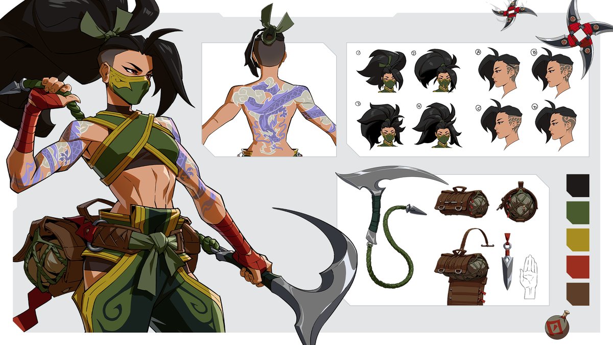 Akali, como membro da Ordem Kinkou, protegia Ionia dos inimigos. Embora tenha deixado o clã, ela ainda faz sua parte, um abate de cada vez.