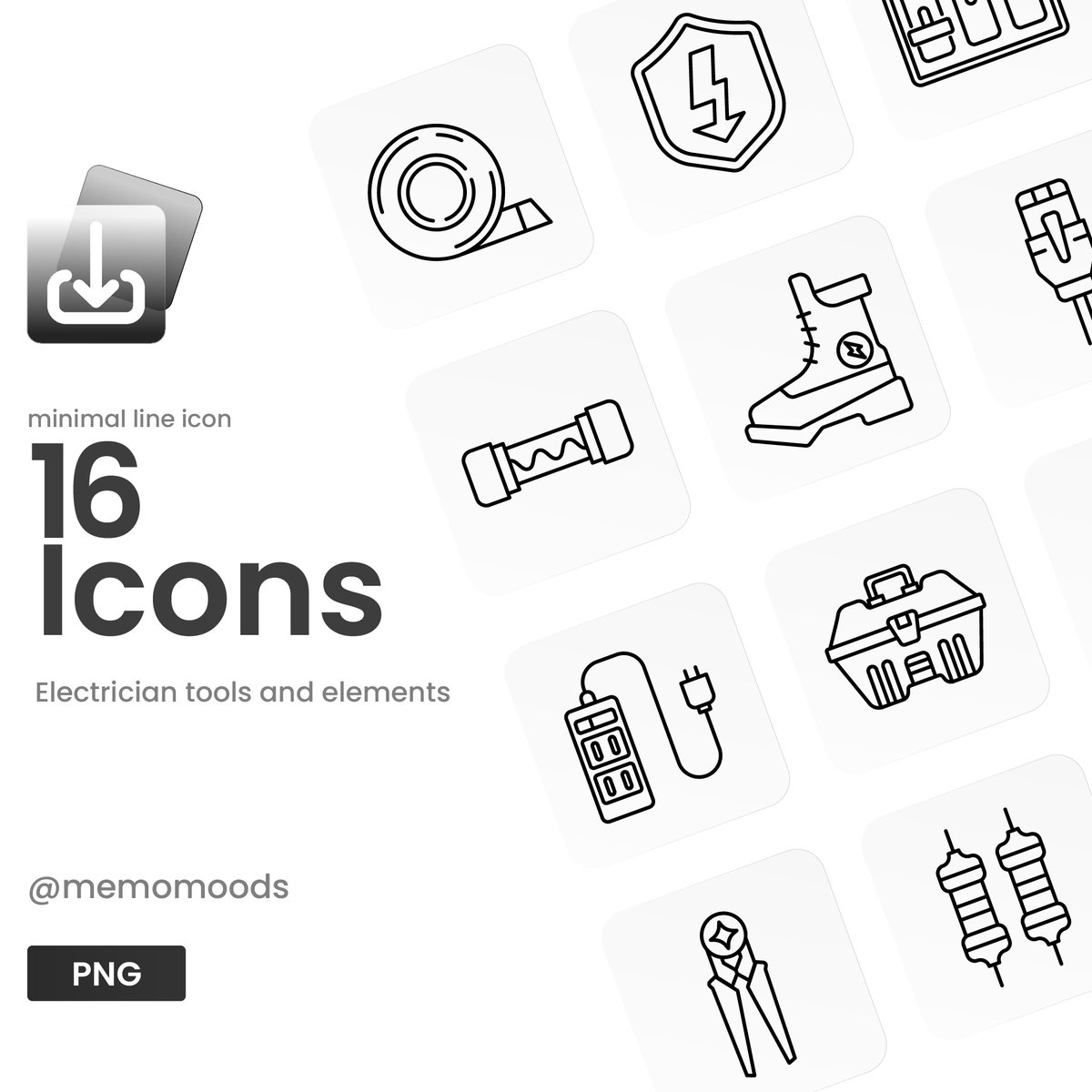 memomoods96's tweet image. [005]Electrician tools and elements
🛒สั่งซื้อ : friendii.art/memomood/shop/…
🍀ราคาเพียง:
Set 16 Icons (ไฟล์ PNG): เพียง 19.-
Set 16 Icons (ไฟล์ PNG + EPS): เพียง 39.-
#vector #digitalproduct #icons #memomoods #illustration #friendii