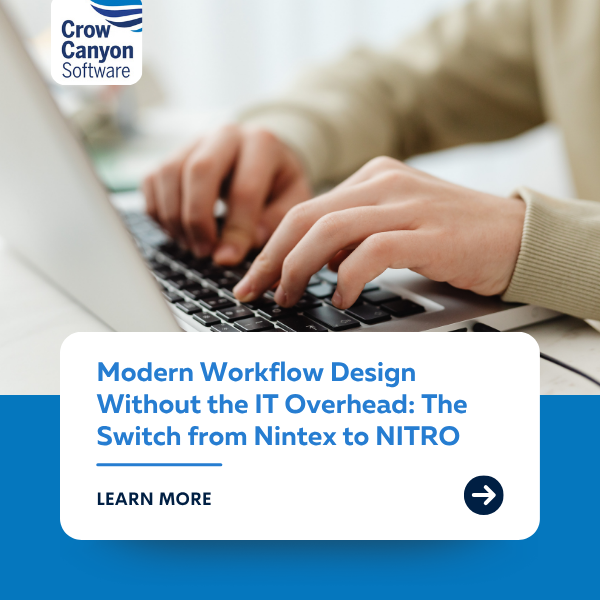 CrowCanyonSW's tweet image. Stop wrestling with legacy Nintex infrastructure. 

Move beyond outdated engines and future-proof your business before the 2026 deadline.

 hubs.li/Q04bGdFR0

#LowCode #BusinessAutomation #NITROStudio