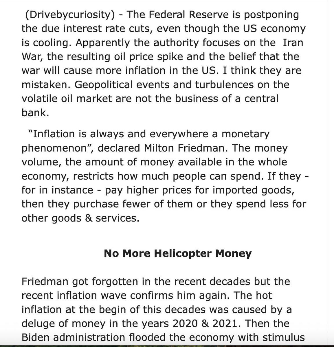 DrGem2015's tweet image. Why the Federal Reserve needs to cut interest rates in spite of Iran War &amp;amp; Oil Price Spike 

drivebycuriosity.blogspot.com/2026/04/econom…

#bloomberg #wsj #cnbc #marketwatch #economist #monetarypolicy #iranwar