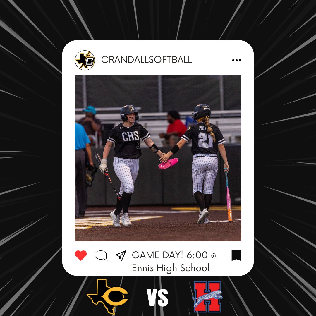 CHS_LP_SOFTBALL's tweet photo. 🏴‍☠️GAME DAY🏴‍☠️
🥎Seeding game vs Heritage
🕕6:00
📍Ennis High School
#Mudita #WinToday #VacayMode https://t.co/seCLuVOnG8