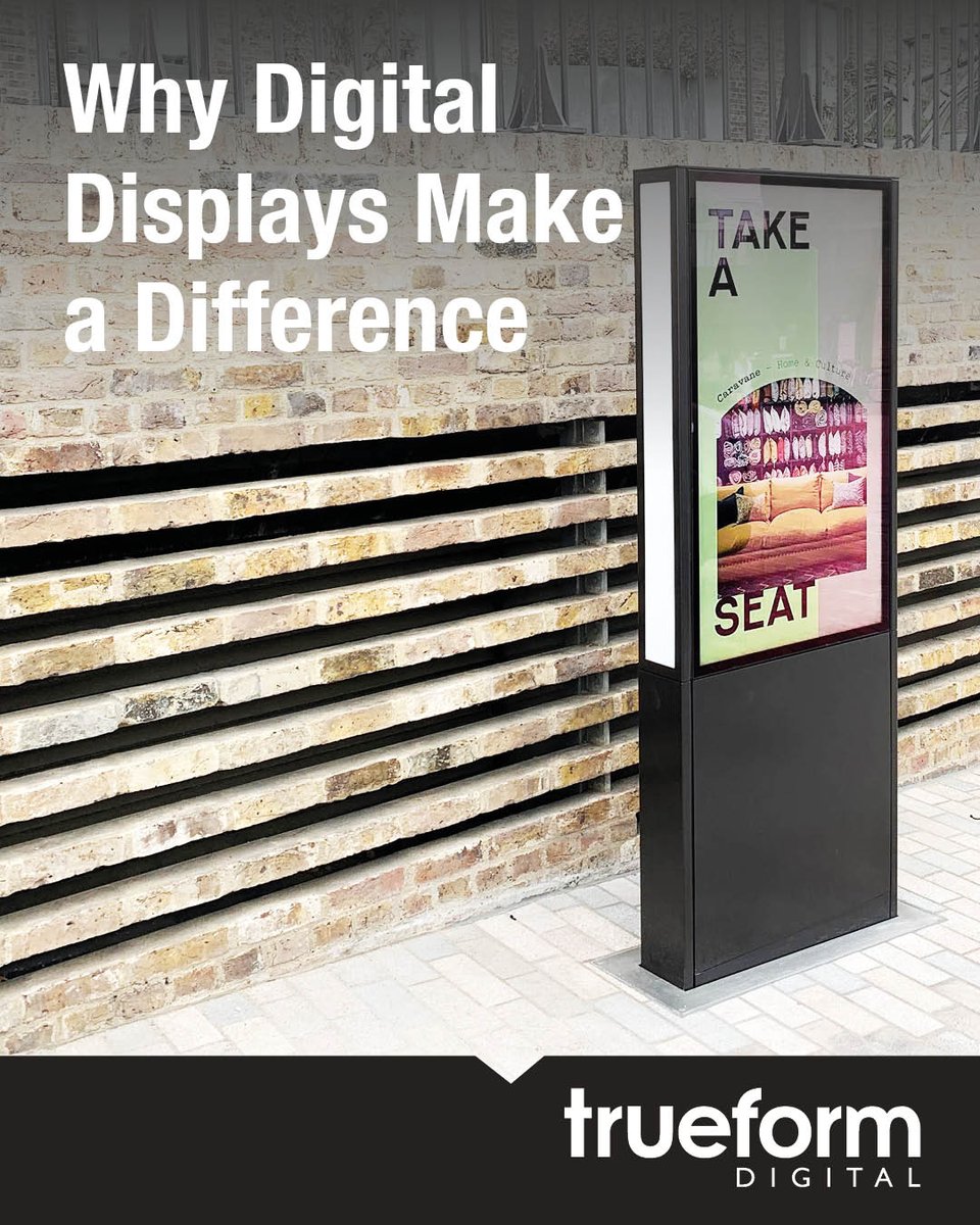 trueformdigital's tweet image. Trueform Digital helps brands stand out with high‑impact, weather‑ready displays that engage, inform, &amp;amp; influence. Dynamic updates, targeted messaging, and data‑driven insights turn any space into a memorable experience.
trueformdigital.com
#DigitalOutOfHome #DigitalSignage