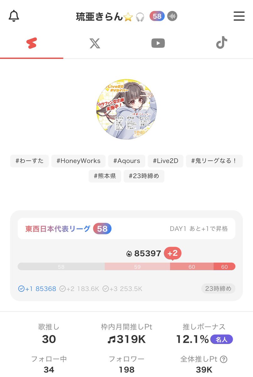 琉亜きらん⭐🎧＠3D化クラファン挑戦中！ tweet media