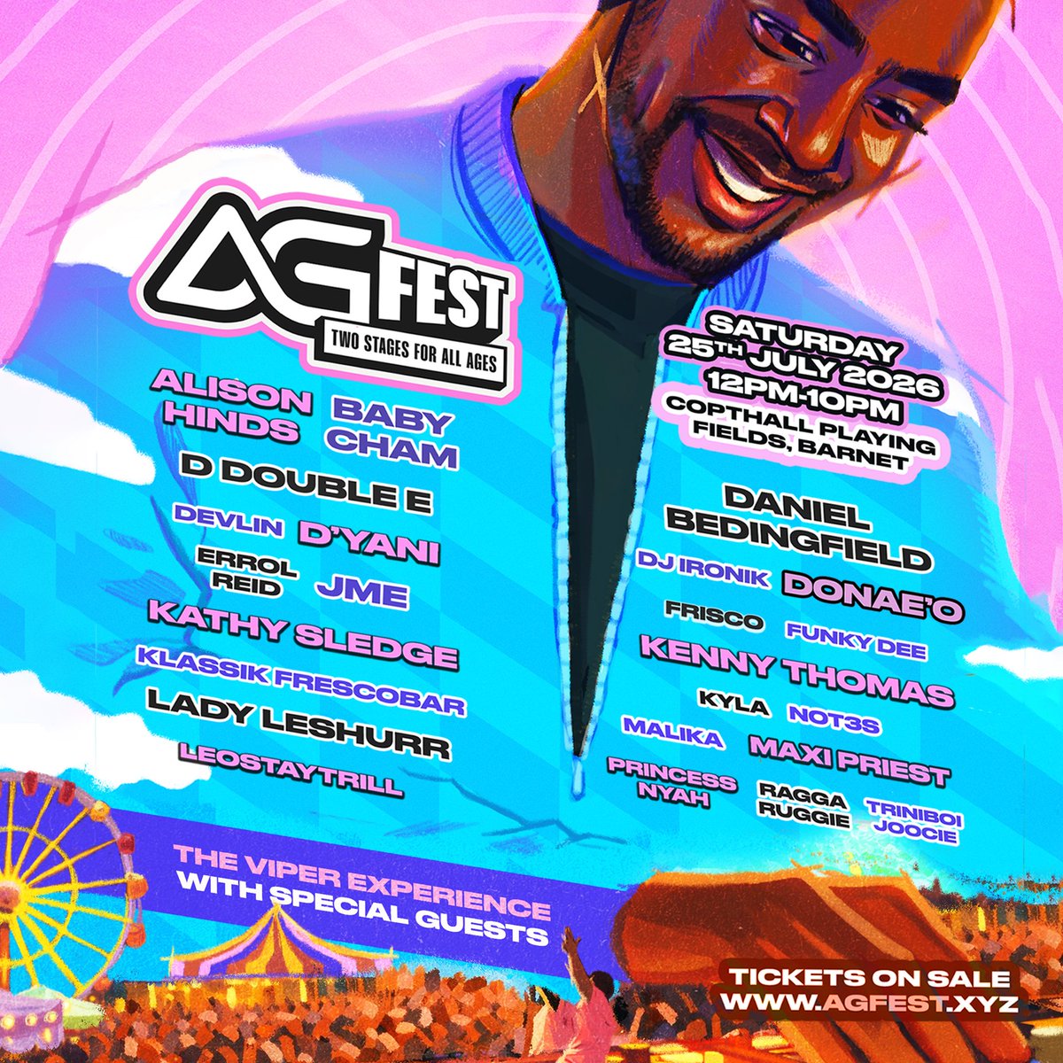 MOBOAwards's tweet image. It’s officially an AG summer ☀️

#MOBOAwards nominated @djagonline has just announced his highly anticipated festival, landing July 25th at Copthall Playing Field in Barnet

After taking over the streets of London and beyond with back-to-back soundtracks, he’s now bringing that