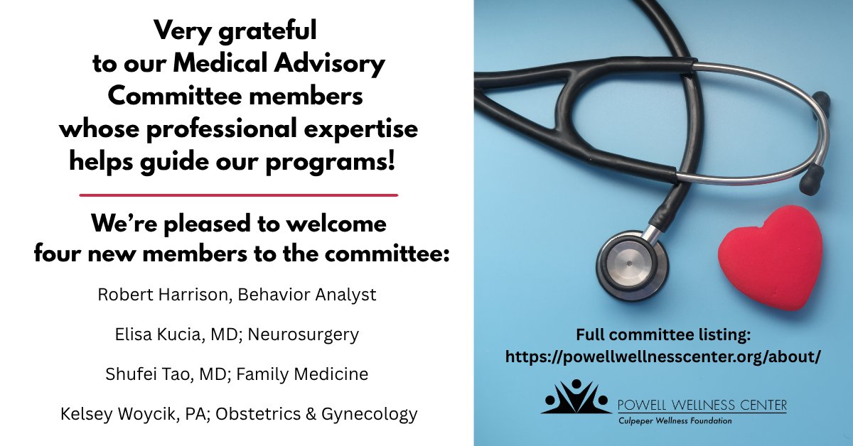 PWC_Culpeper's tweet photo. Our approach goes beyond fitness—we're guided by medical expertise to support the health of our community. Led by Medical Director Dr. John Cullen Hardy, our Medical Advisory Board ensures programs align with sound clinical principles &amp; best wellness &amp; prevention practices. https://t.co/8PGdMo39HI