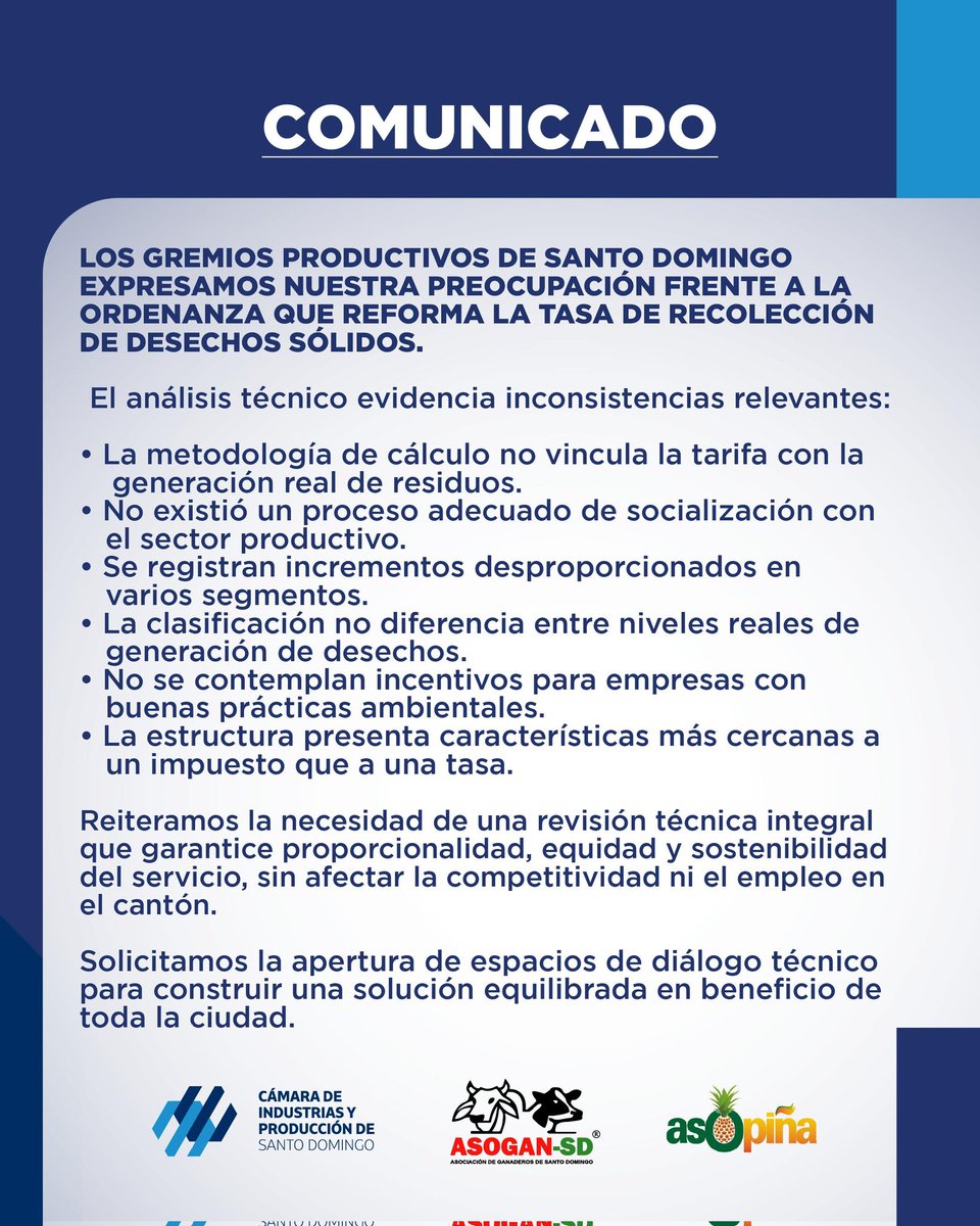 Cámara de Industrias y Producción de Santo Domingo tweet media