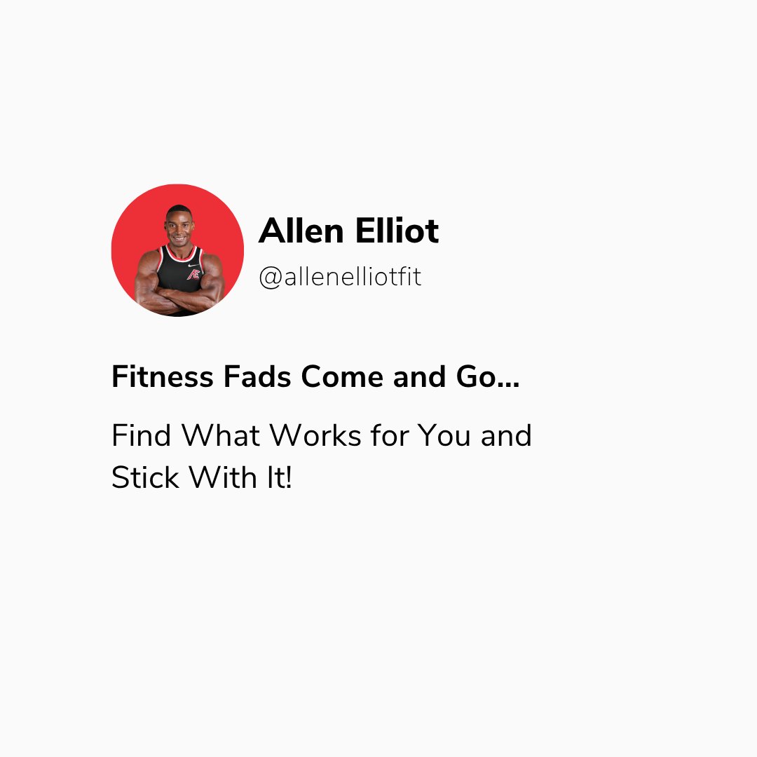 Here’s the truth: you don’t need to follow every new fitness craze to get the results you’re after.

The most successful people in fitness aren’t doing the latest trend; they’re committing to a program that works for them and sticking with it.
