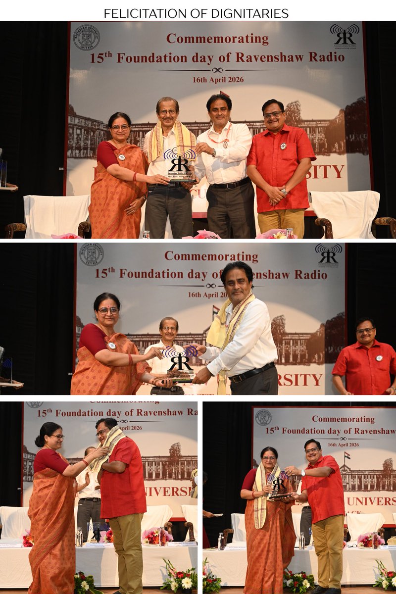 RavenshawFm's tweet photo. From its inception on Pana Sankranti in 2011 to our 15th anniversary, #RavenshawRadio has come a long way. 

Having our founder and first Vice-Chancellor of #RavenshawUniversity, Shri #DevdasChhotray, join us to celebrate this milestone made the occasion truly special. https://t.co/DKhI5g5OuR