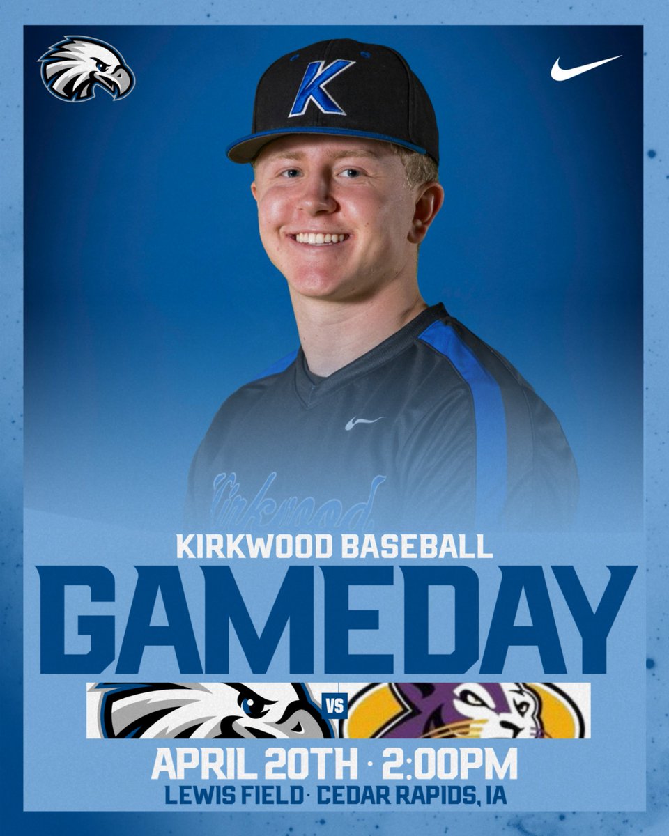 KirkwoodEagles's tweet image. ＢＡＳＥＢＡＬＬ

🆚 Ellsworth
🕐 2:00PM

📍 Lewis Field | Cedar Rapids, IA
🔗kirkwoodeagles.com/live

#GoEagles🦅⚾️ | 
@KCC_BSB