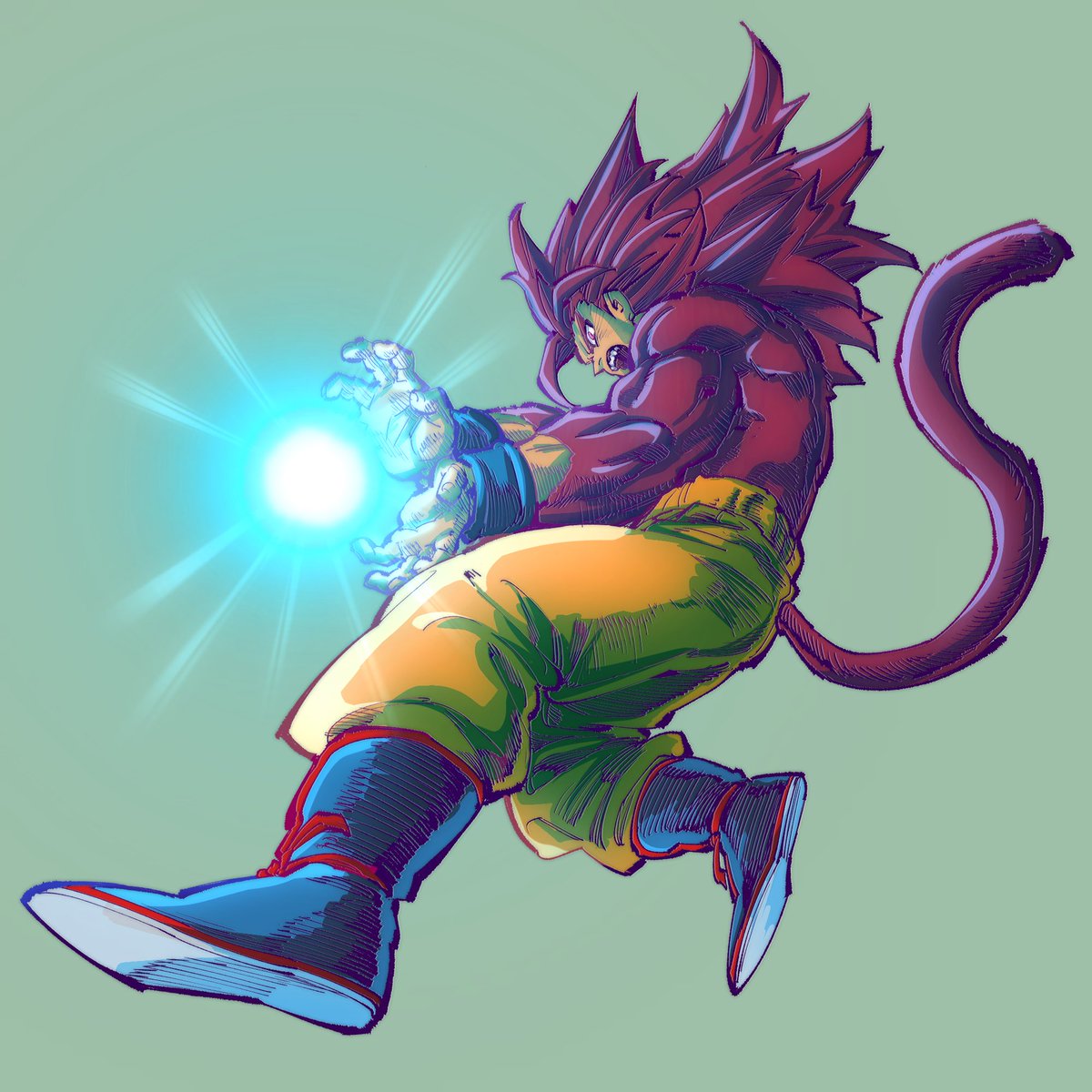 insomniacabbage's tweet image. daima ssj4 goku in fighterz is a dream...

#DBFZ #dbs #dragonball #coloring