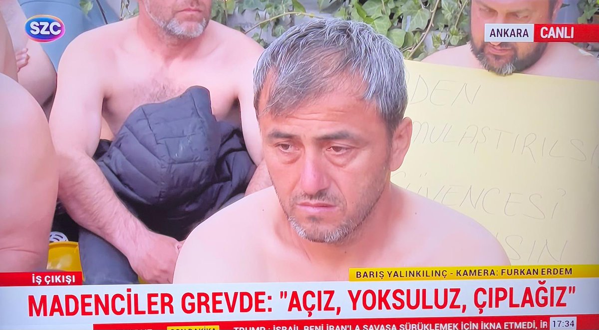 Gerçekten hiç mi VİCDAN yok?
Elimdeki çay bile boğazımda kaldı. 
" AÇIZ" diyorlar yahu...
Bir ADAM.
MADENCİ,
YÜZÜNE İYİ BAKIN....
#madenci