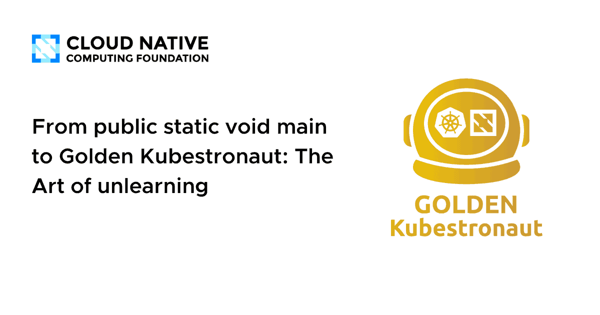lopezunwired's tweet image. From public static void main to Golden Kubestronaut: The Art of unlearning dlvr.it/TS7Qnb #CNCF #Cloud #Standards