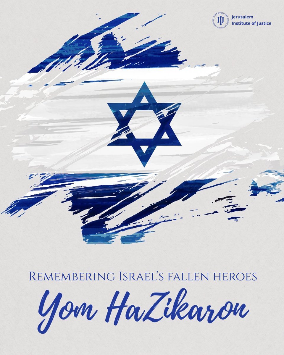 JIJ_Israel's tweet photo. On Yom HaZikaron, Israel stands still.

We bow our heads in memory of Israel’s fallen soldiers and victims of terror — those whose lives were taken too soon, but whose strength, courage, and sacrifice are forever woven into the story of our people. https://t.co/AgAHMeW3Ap