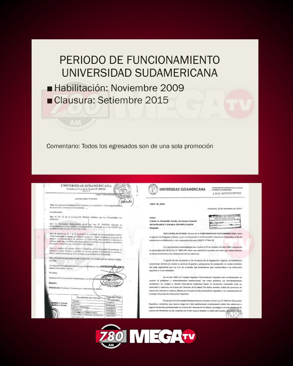 HERNÁN RIVAS ¿ES SOLO LA PUNTA DEL ICEBERG? MÁS CASOS LLAMATIVOS Y DATOS QUE NO CIERRAN 

📃El diputado opositor, Raúl Benítez, habló de la trama de la mafia de los títulos universitarios falsos y afirmó que el senador Hernán Rivas es solo la punta del iceberg de la rosca