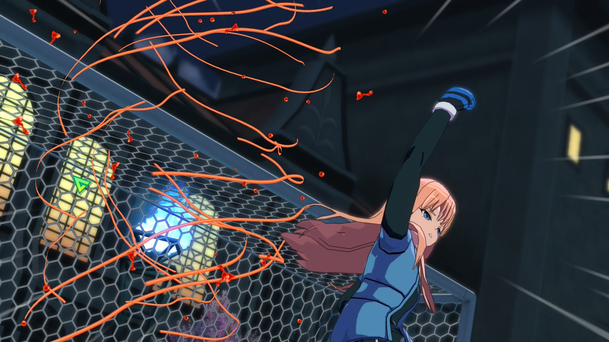 マカロニスパゲッティを使う杏奈（嫌そう）