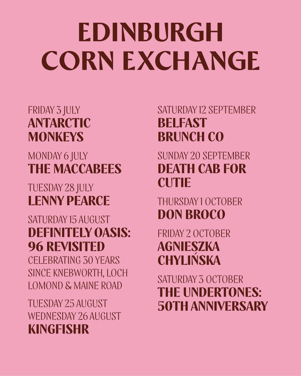 Edinburgh Corn Exchange tweet media