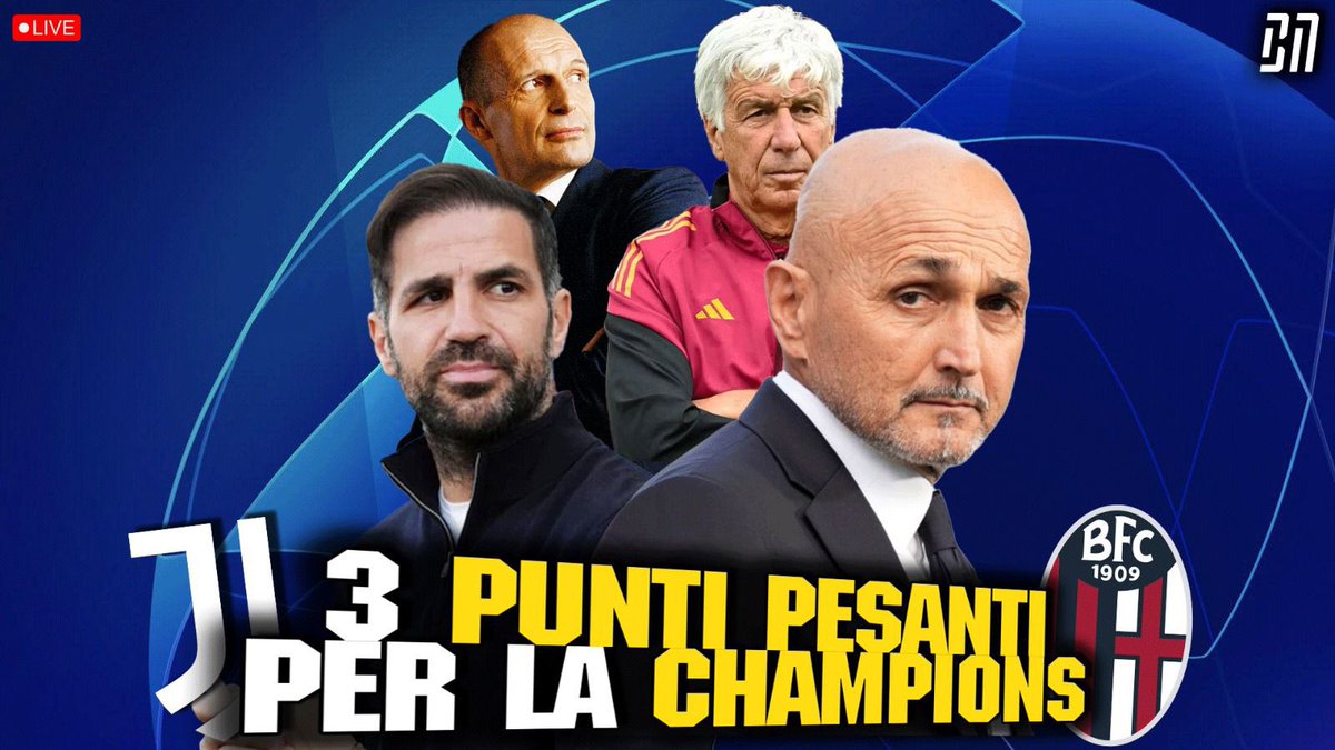 📈🏆

Eh, insomma: -3 da Milan e Napoli; +5 su Como e Roma. Dalle 18 ne parliamo con un grande ospite: <a href="/GAMBELLIRic/">RICCARDO GAMBELLI</a> 🔝

Qui: youtube.com/live/rt5ZHqYLh…